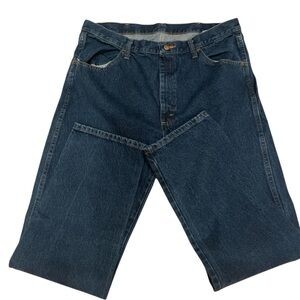 Wrangler Men's Dark Blue Relaxed Jeans